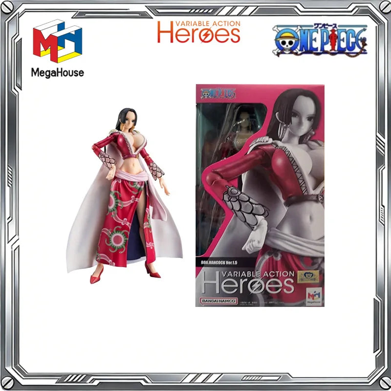 MegaHouse Original Variable Action Heroes One Piece Anime Luffy Shanks Boa Hancock Zoro Robin Action Figure Toys Gifts Model