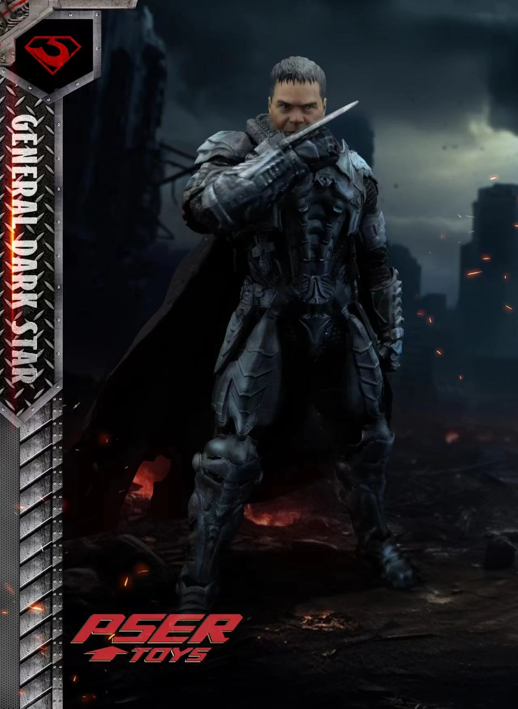 PSERTOYS 1/12 Scale Collectible Figure Krypton Dru-Zod General Zod Adventure Comics Military Commander 6" Action Figure Model