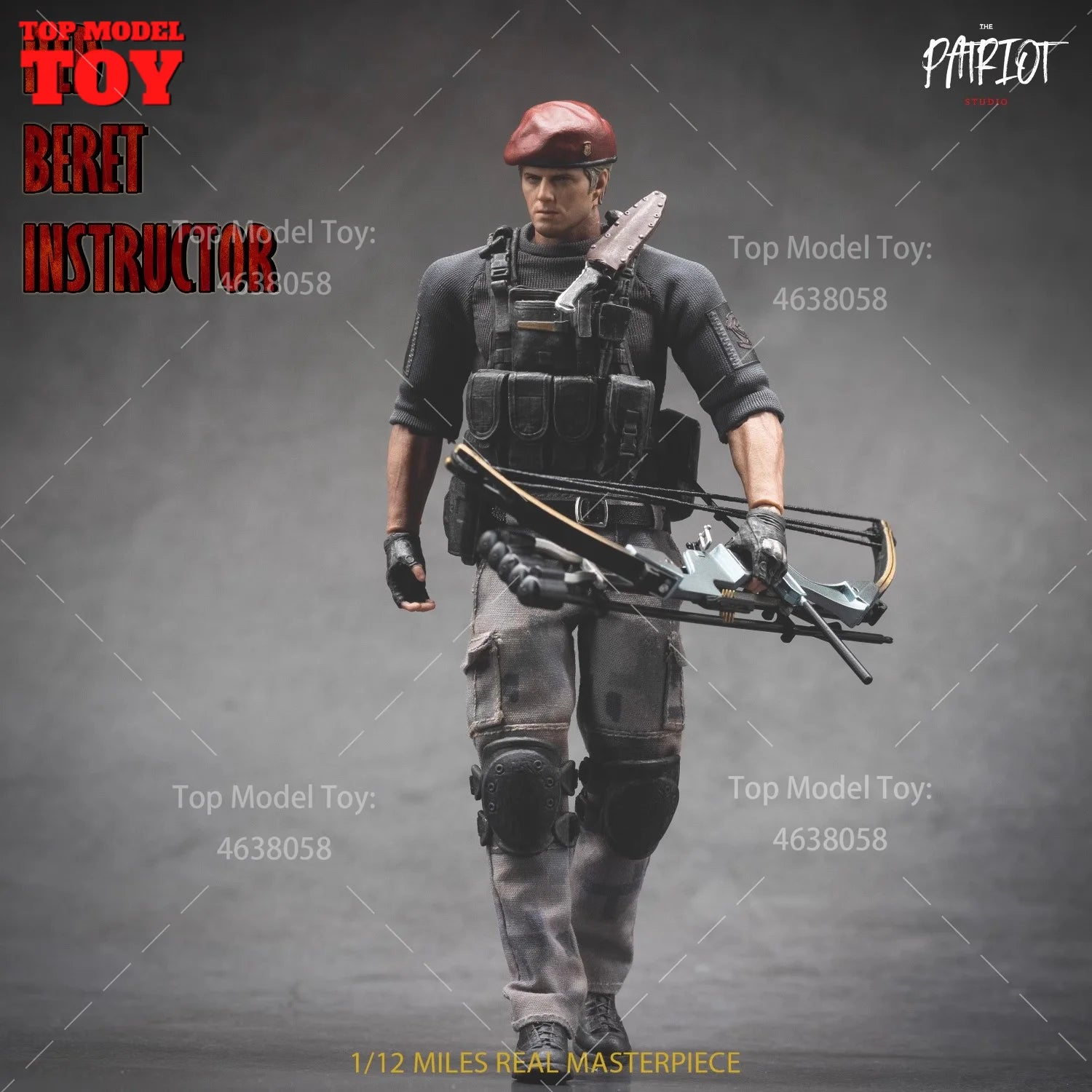 Patriot Studio 1/12 Red Beret Hat Decor Jack Instructor Undercover Man Action Figure Model Full Set 6’‘ Male Soldier Dolls