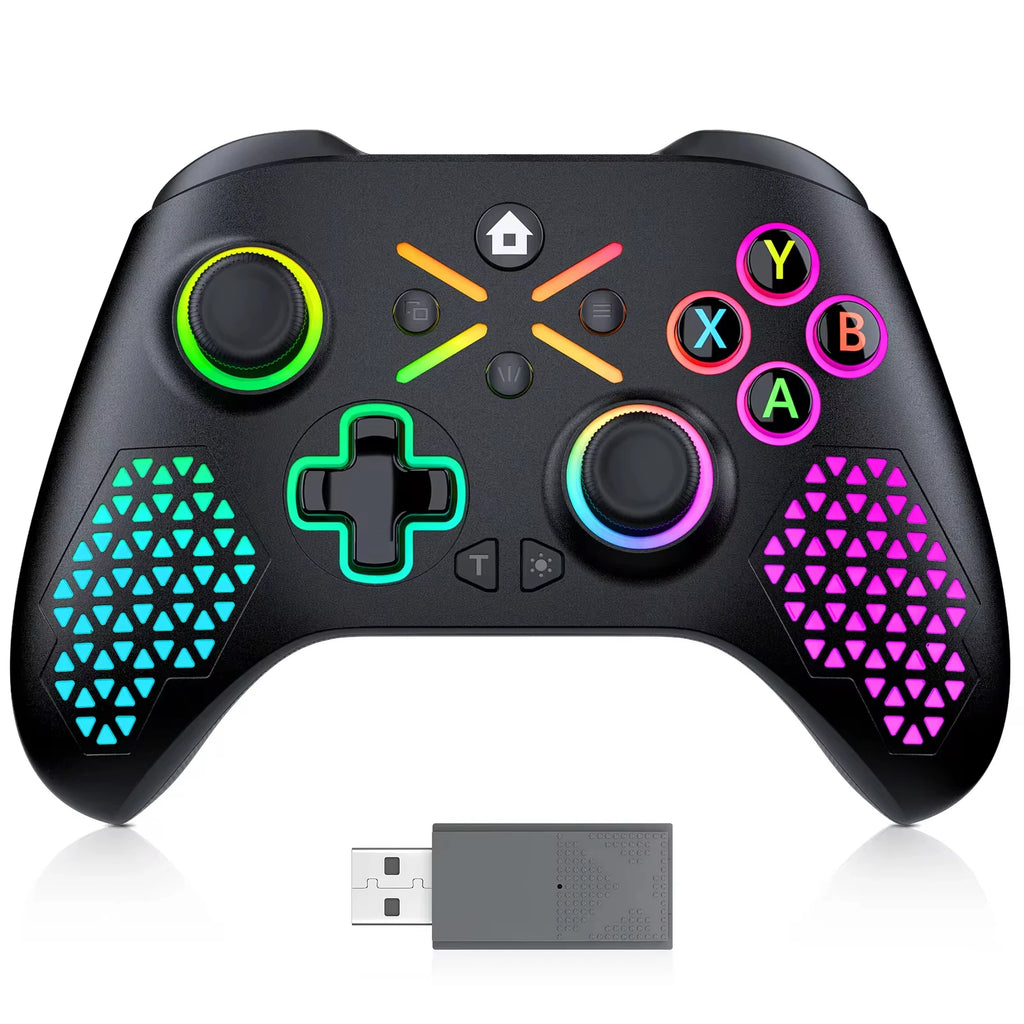 Kabelloses Gamepad für Xbox One, Xbox Seris S, Xbox Series X-Konsole Win 7 8 10 Dual Vibra mit Sechs-Achsen-Gyroskop-Gamecontroller