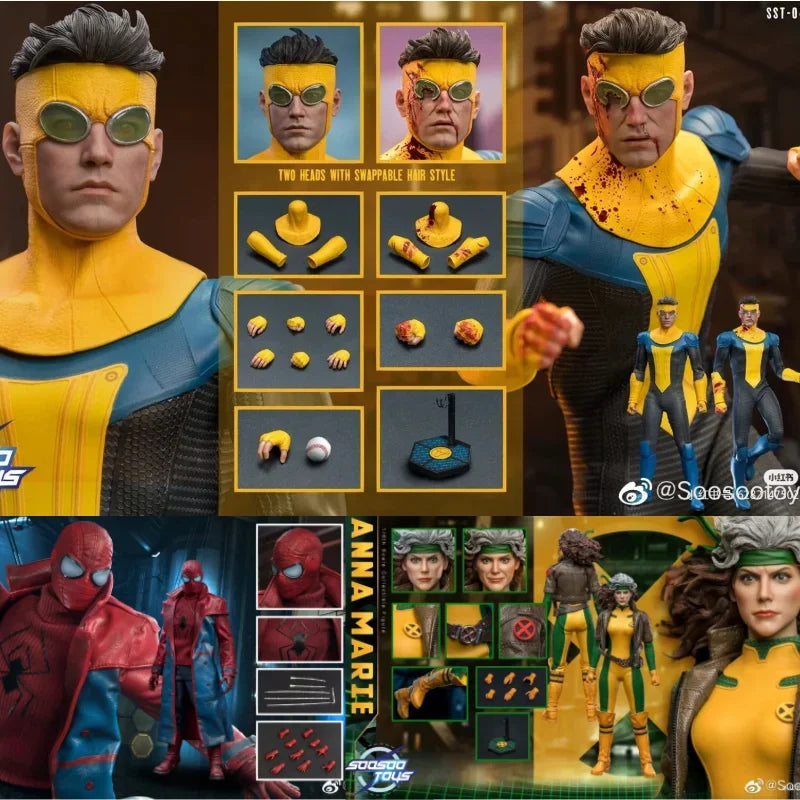 1/6  Sst-042 043 044 Unbreakable Anna Marie Night Out Spider Character Model Toy Gift Collection