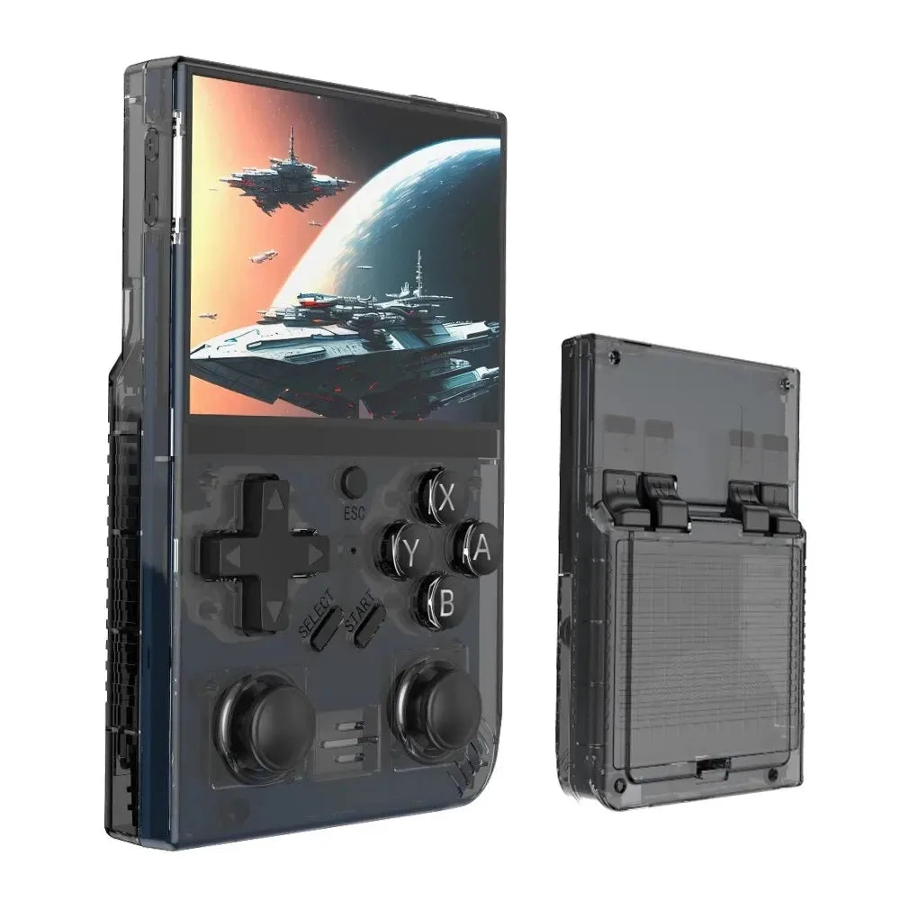 Open Source R35Plus Retro Handheld Video Game Console Linux System 3.5 Inch IPS Screen Portable Pocket Video Player 64GB Games