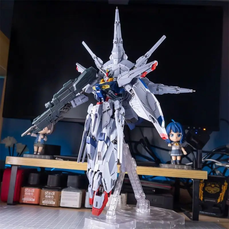 В наличност HUIJU MG 1/100 SEED Providence Regular Version Mech Assembly Model Kit Екшън фигурки Робот Пластмасови модели Комплекти Играчка Подарък