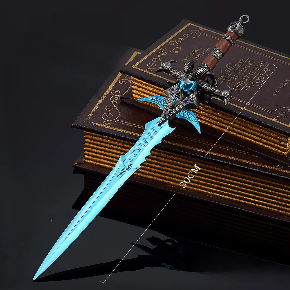 World of Warcraft Оръжие Frostmourne Nerzhul The Lich King Игра Периферна 30 см Метална игра Катана Самурайски меч Подаръчни играчки Оръжие