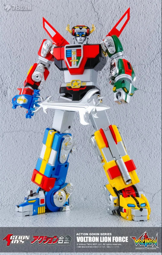 In Stock Action Toys Voltron GoLion LION FORCE Mini Action Movable Model Toys Collection 5 in 1 Combination