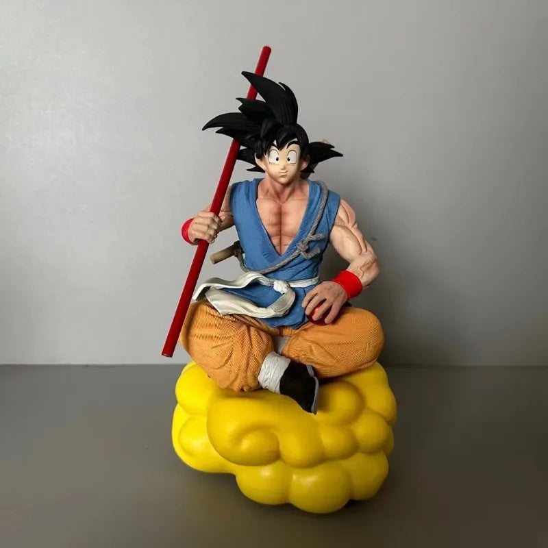 Dragon Ball Z Anime Figure Son Goku with Somersault Cloud Action Figures Detachable Gk Statue Collection Model Dolls Kids Toys