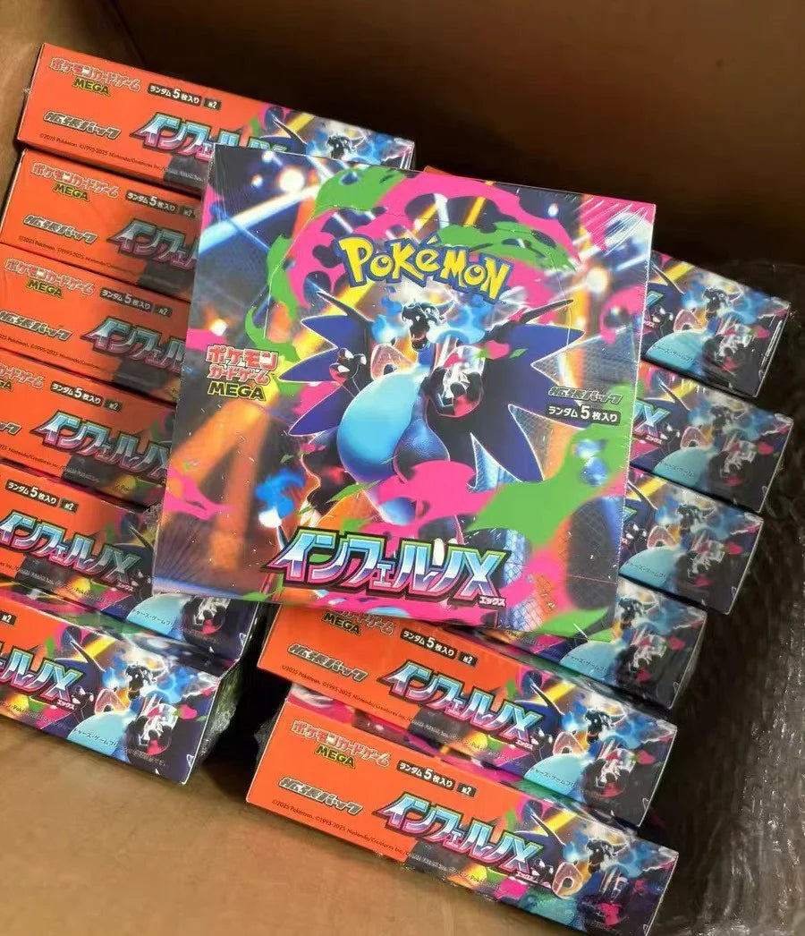 In Stock Pokemon Original Card Trading Ptcg Cartoon Japanese Version M2 Mega Evolution Supplementary Pack Fire Dragon Hell Flame
