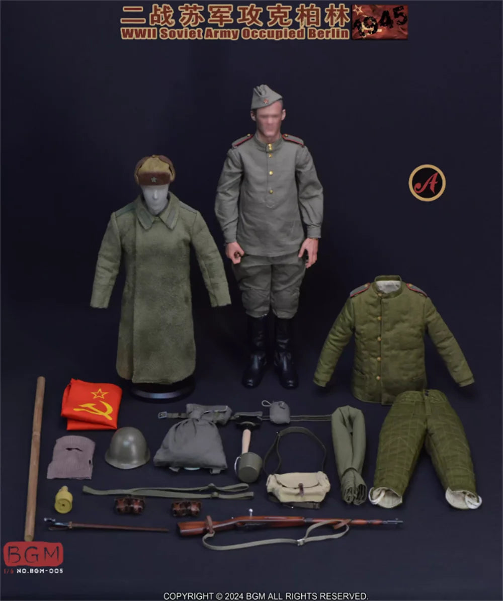 1/6 BGM TOYS BGM-005 Version C Soviet Soldier Doll Dress Suit Weapons Equipment No Do Head No Body For 12" Doll Figure DIY
