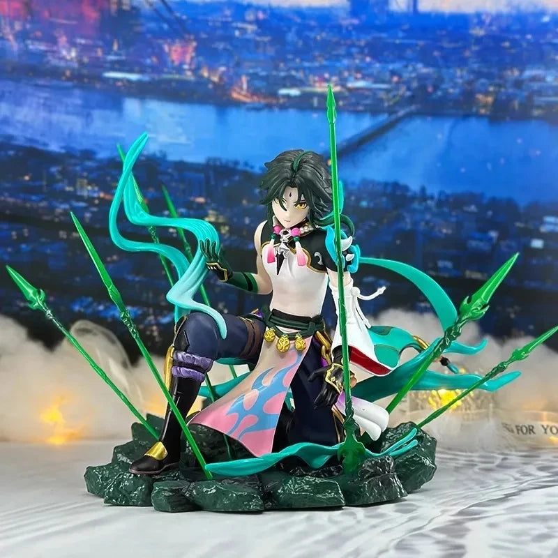 Genshin Impact Xiao 22cm Anime Figure - Guardian Yaksha Kawaii Action Figurine Collection Model Doll Toy