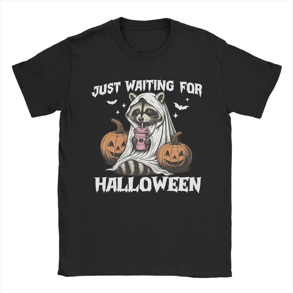 Loween Skeleton Trump Pumpkin Ghost Funny T-irt Damen Ciwalk PU Leder Neun Sve Rund Ne Cleanfit Sle