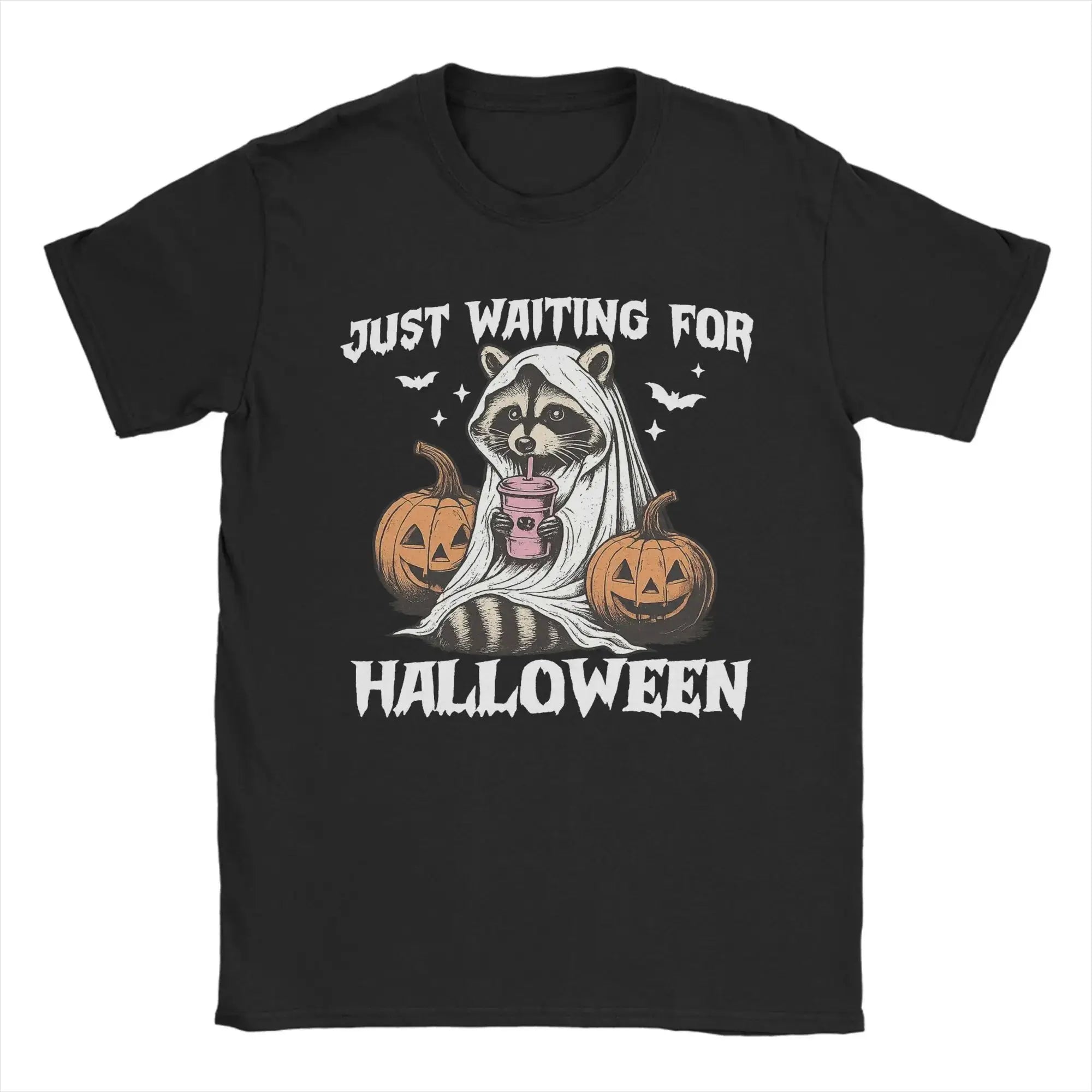 Loween Skeleton Trump Pumpkin Ghost Funny T-irt Damen Ciwalk PU Leder Neun Sve Rund Ne Cleanfit Sle