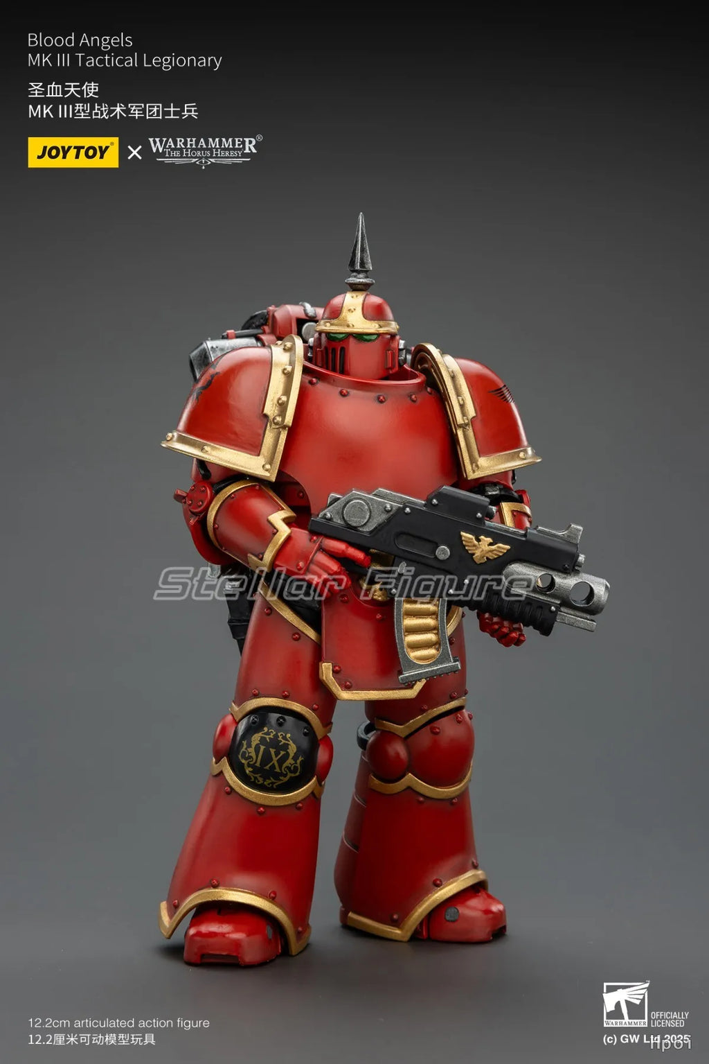 【SF】JOYTOY Warhammer 40K 1/18 Action Figure Blood Angels MK Ill Tactical Legionary Model Toys Gifts Collection Ornaments