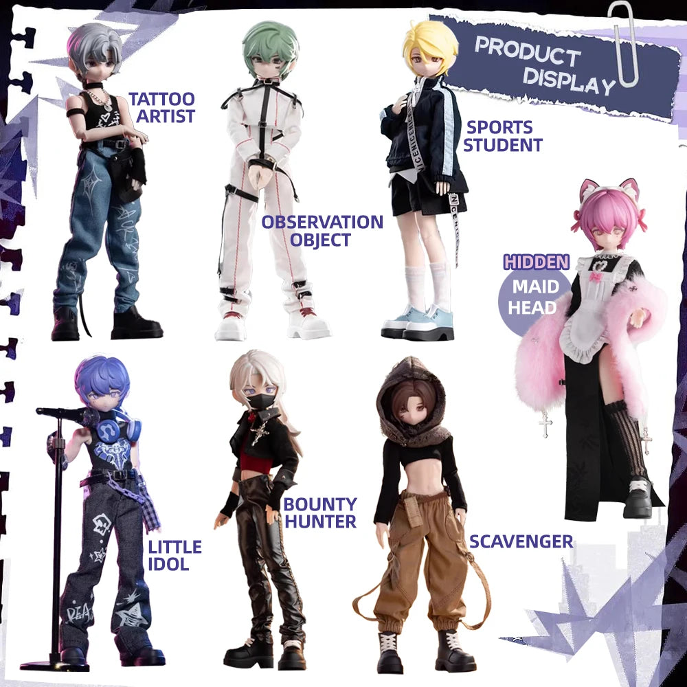 Zack Event Series 1/8 Bjd Movable Joint Doll Blind Box Mystery Box Action Anime Figure Mystery Box Cute Toys Surprise Gift Boy