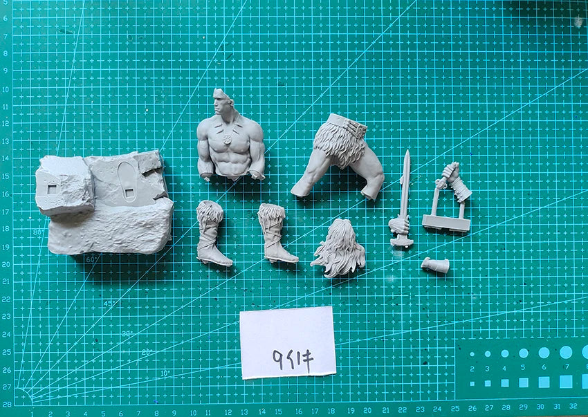 Resin soldier 1/16 120mm   ancient  fantasy WARRIOR STAND soldier  Model Unassambled Unpainted  Figure Building Kit