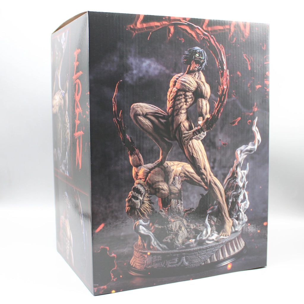 New Attack On Titan Anime Figure The Armored Figures 29cm Titan Eren Jager Action Figurine Model Pvc Statue Ornament Toys Gifts