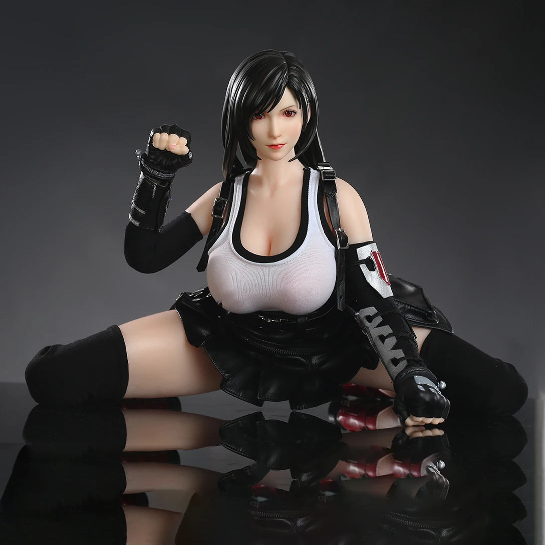 ROR 65cm Anime Doll - Tifa -Garage Kit/ Movable Robot Detachable Resin Head Sculpture/Beautiful Costume Toy Gift