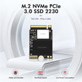 HUADISK M.2 2230 NVMe SSD 256GB 512GB 1TB PCIe3.0 Hard Drive For Steam Deck Microsoft Surface ProX/Pro7 ROG ALLY SSD Replace