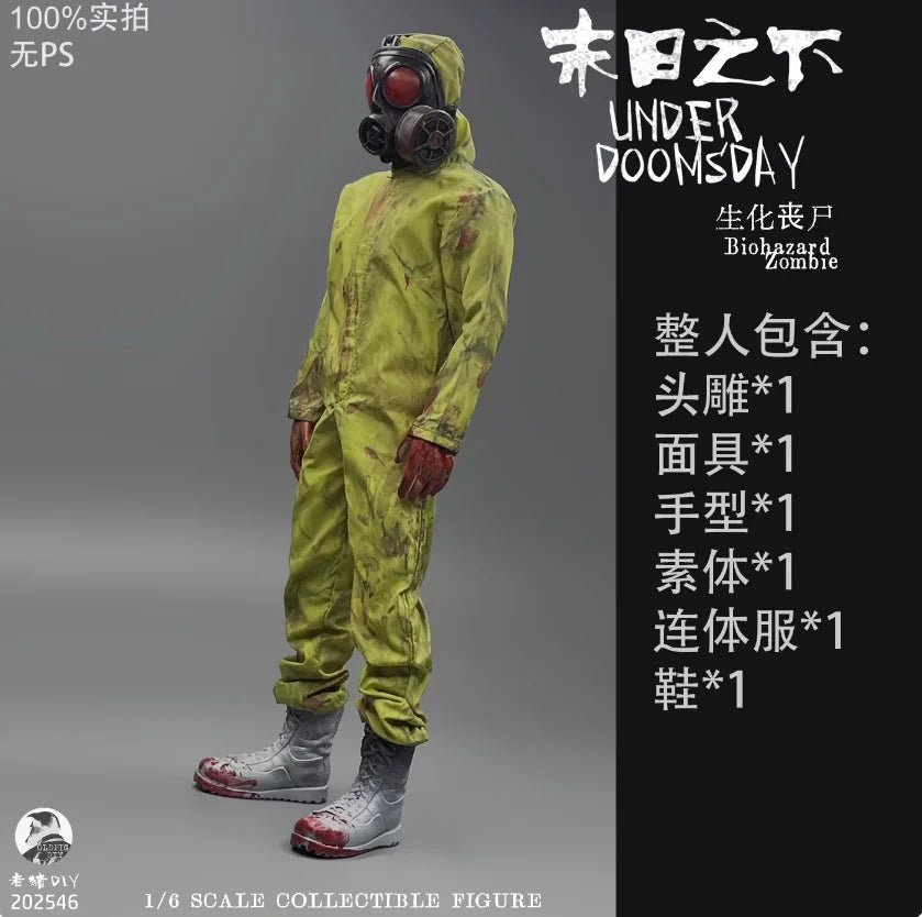 1/6th In Stock 3ATOYS Residents Walking Dead Zombie Survivor Face Version 3.0 Full Set Moveable Action Figure Gift For Fans