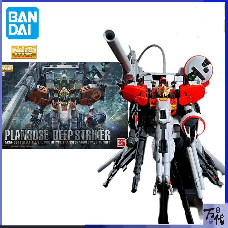 In Stock Bandai Genuine Anime MG 1/100 Deep Striker Gundam Action Figure Assembly Toys Gift Collectible Model Ornament
