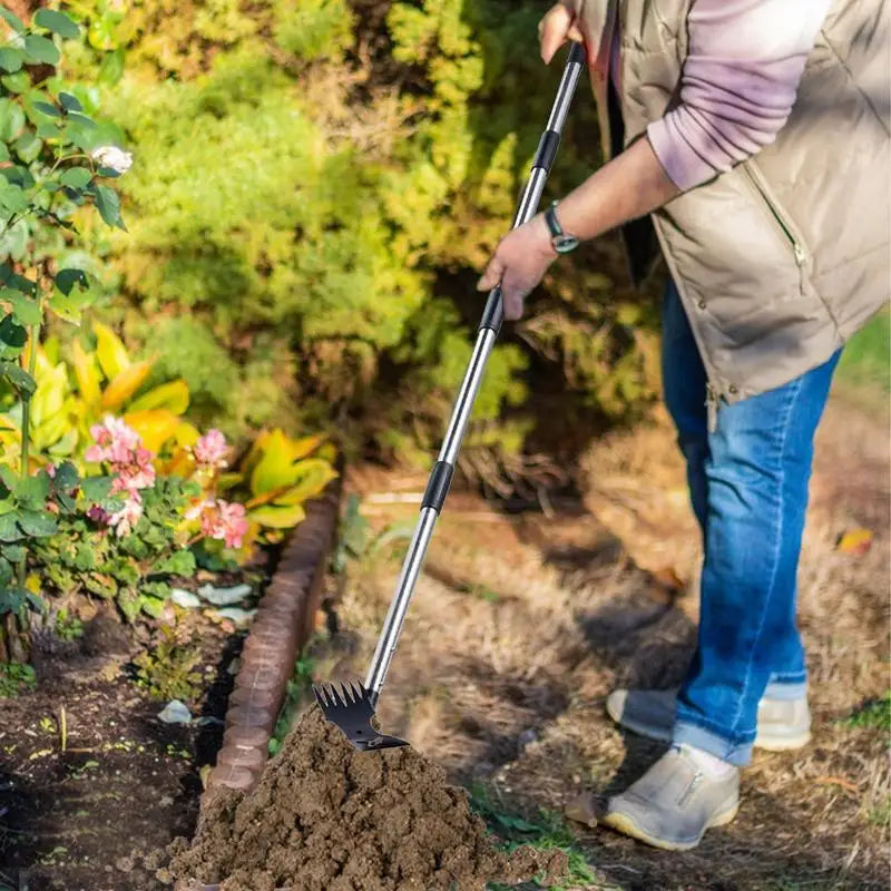 Unkrautstecher, Garten-Unkrautstecher, doppelseitig, rostbeständig, ergonomisches Design, für Unkrautstecher im Garten, Hinterhof, Grasfarm 