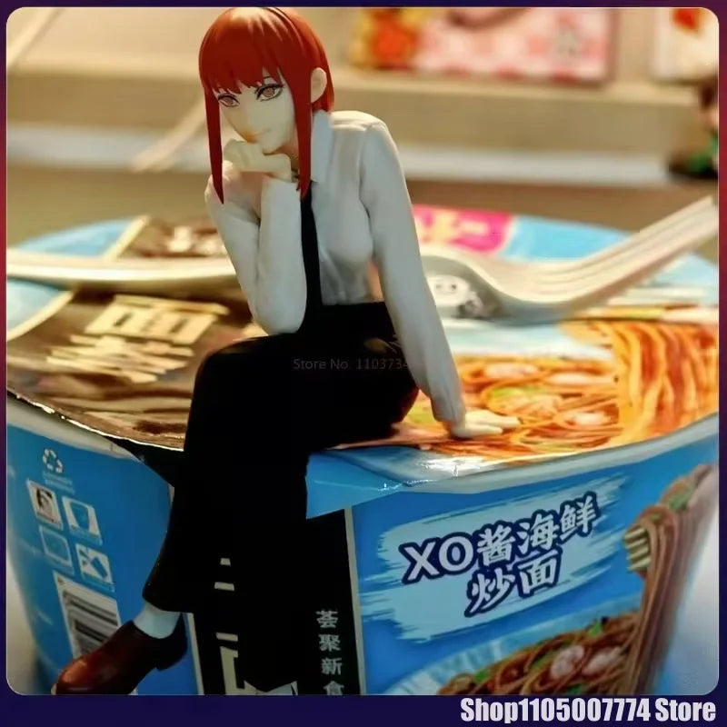 Chainsaw Man Figure Makima Anime 14cm Noodle Stopper Figure Model Toys For Girl Birthday Gifts Dropshipping