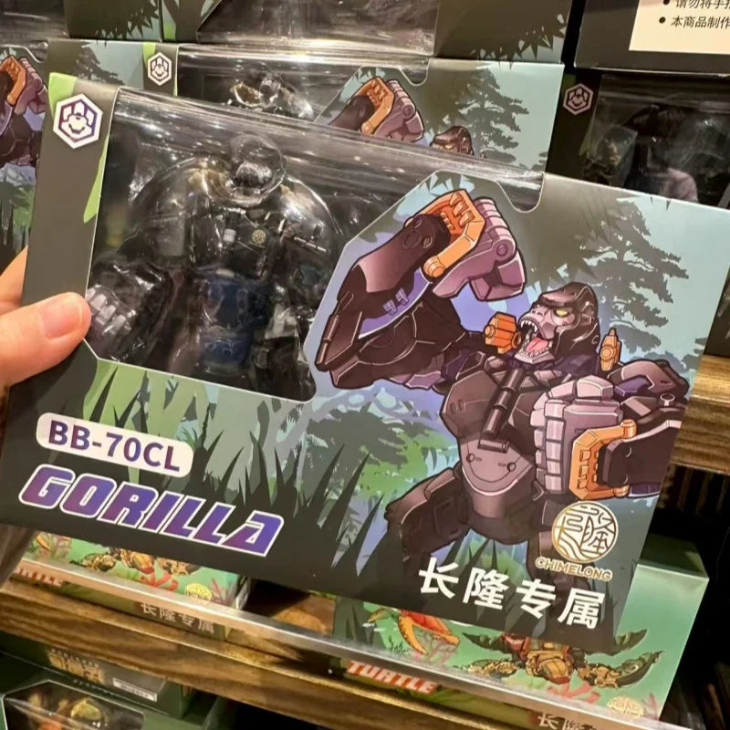 【 In Stock 】 New Genuine Beast Box Chimelong Gorilla Supernova Genuine Transformation Toy Mobile Model Handmade Ornament Gift