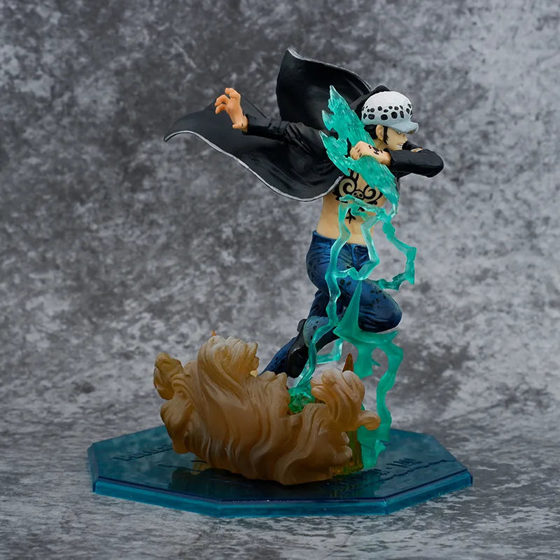17CM Anime One Piece Fierce Battle Trafalgar D. Water Law  Action Figure Adult Children Toys Japan Manga Kids Gift  Model Doll