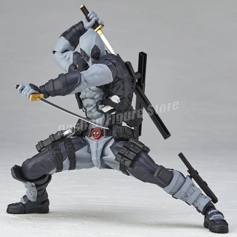 Erstaunliche Yamaguchi 025EX Deadpool 3 Actionfigur PVC-Kollektion 15 cm Revoltech Wade Winston Wilson Bewegliche Figuren Modellspielzeug