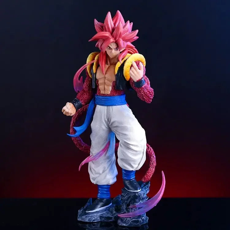 Dragon Ball Gogeta Super Saiyan 4 Actionfigur 25 cm Son Goku mit Vegeta kombinierte Figur PVC-Modell Puppen Spielzeug Geschenke