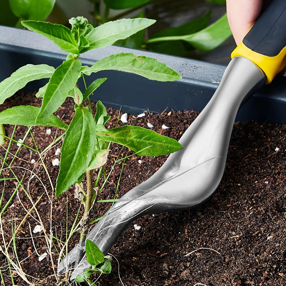 Hand Weeder Tool, Garden Weeder Digging Tool with Ergonomic Handle for Weed Removal and Farm Transplanting