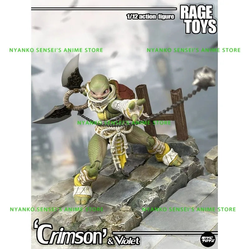 RAGE Toys Turtle Sisters: Crimson & Violet 1/12 Scale Action Figure Anime Models Toy Doll Gift Hobby Collectible