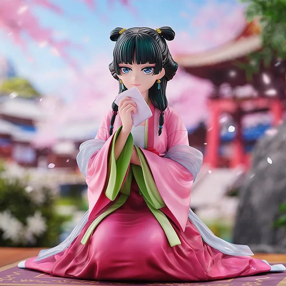 Anime The Apothecary Diaries Figure 13cm Sitting Posture Cat  Action Figural Pvc Model Kawaii Beautiful Girl Doll Christmas Gift