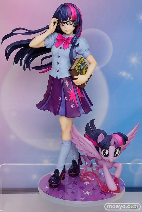 My little Pony Bishoujo Statue Applejack Twilight Sparkle Pinkie Pie Fluttershy 1/7 Anime PVC Action Figure Toy Collection Doll