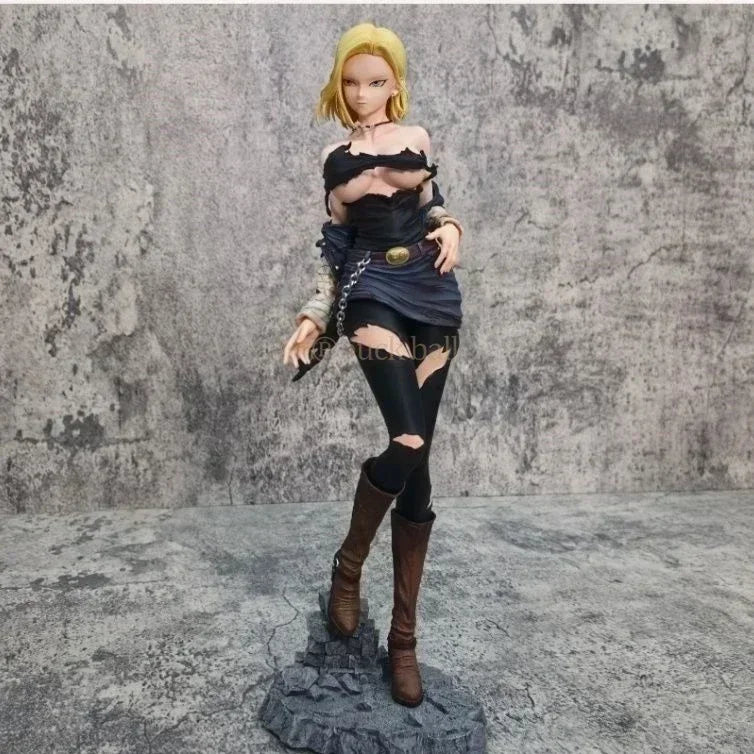 30 cm Dragon Ball Z Anime Figuren Android 18 Actionfiguren Sexy Lazuli PVC Statue Modell Puppe Sammlerstück Ornament Geburtstagsspielzeug