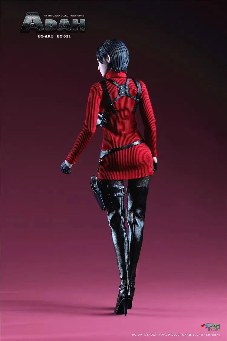 New In Stock BY-ART BY-021 1/6 ADAH Ada Wong Mysterious Agent Red Battle Clothing Survival Game Mystery Spy Clothes Set Fit Toy