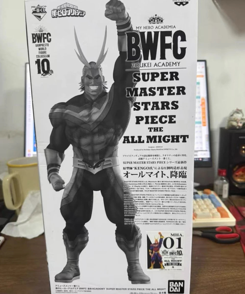 100%Original in Stock Bandai Spirits Banpresto Boku No Hero Academia All Might Anime Figure Model Decoration Collection Toy Gift