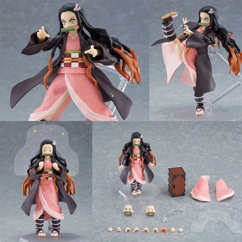 Demon Slayer Figures: Kyojuro Rengoku 553, Tanjiro Kamado 498, Nezuko Kamado 508, Zenitsu Agatsuma 522 — Anime Models, Desktop