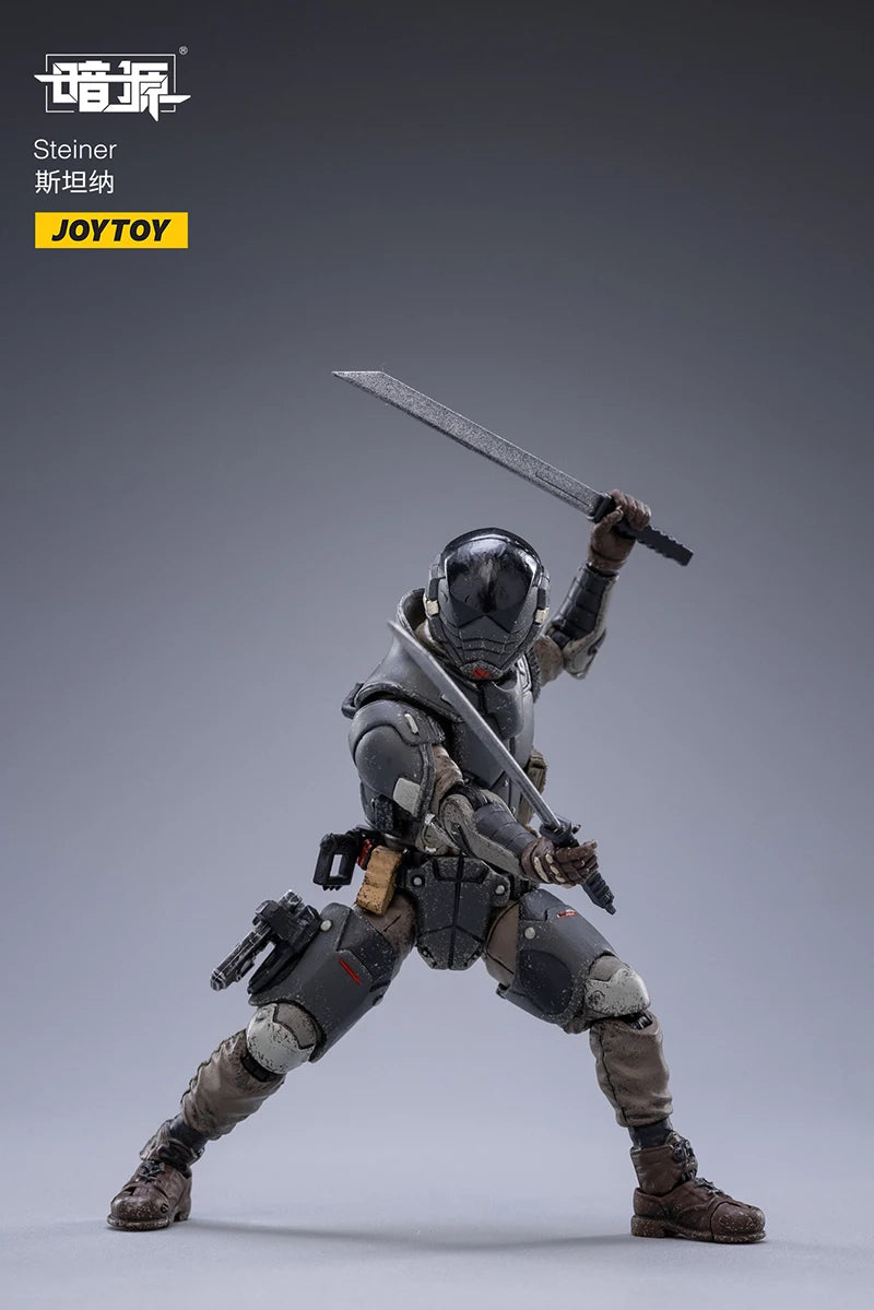 JOYTOY 1/18 Action Figure Dark Source Characters Trio Toy Soldiers Anime Figurines Military Model for Hobby Collection