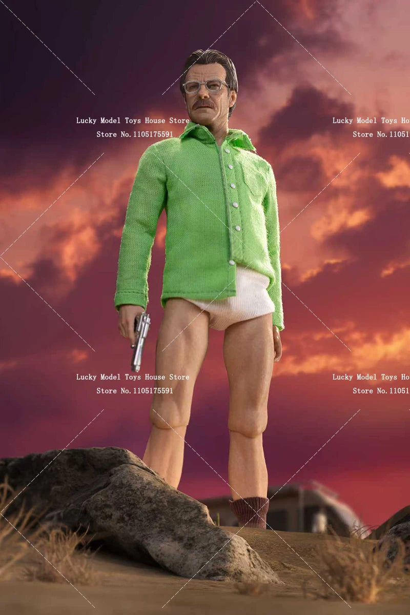 Manipple Studio 1/12 Collectible Old White Cloth Action Figure Breaking Bad Chemical Teacher 6inch Man Soldier Model Gifts