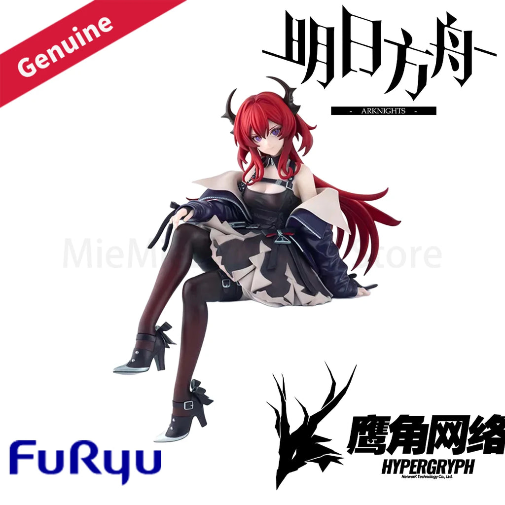 Original Genuine FuRyu Prepainted Noodle Stopper Figure Arknights Surtr H=15cm Garage Kit Model Decoration Game Figure Gift