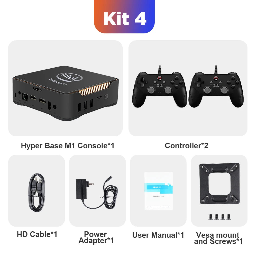 Retro-Videospielkonsole WIN 11 Pro &amp; Batocera OS N100 MINI PC Box 2TB Festplatte 52000+ Spiele 80+ Emulatoren für PS3/PS2/PS1/WII
