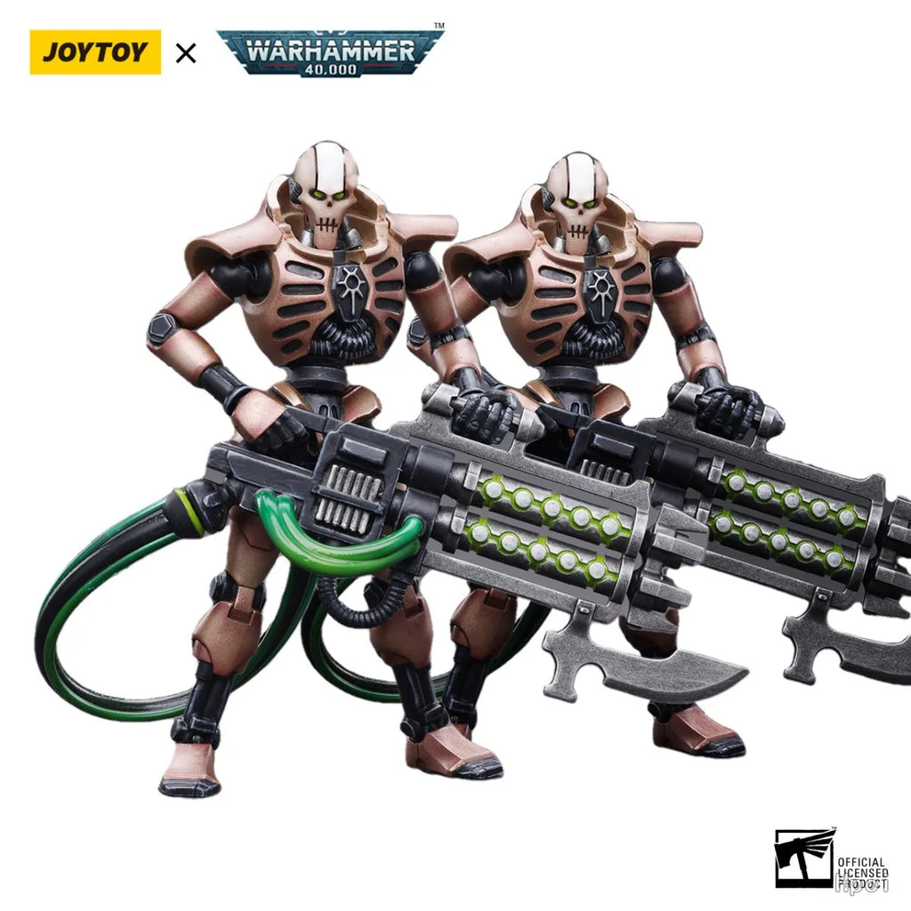 【SF】JOYTOY 1/18 Action Figure Necrons Szarekhan Dynasty Lmmortal with Gauss Blaster Overlord Deathmark Carbine Model Toys