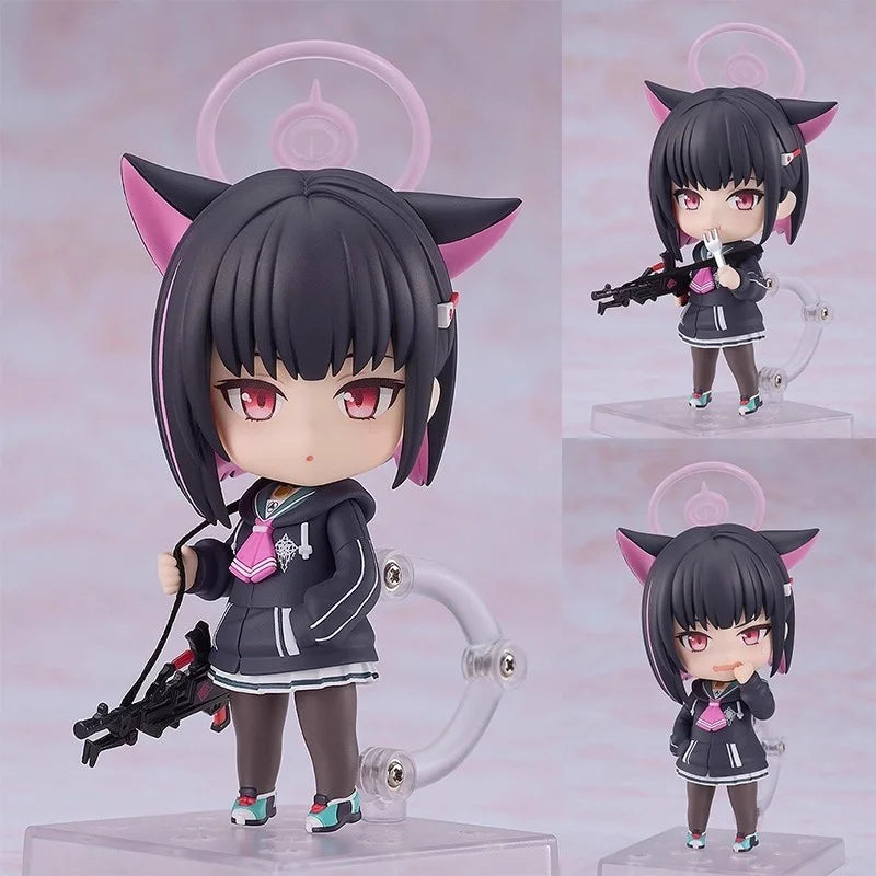 Blue Archive Q Version Nendoroid Shirako Sawa Mika Misono Arona Anime Figure Set Collectible Model