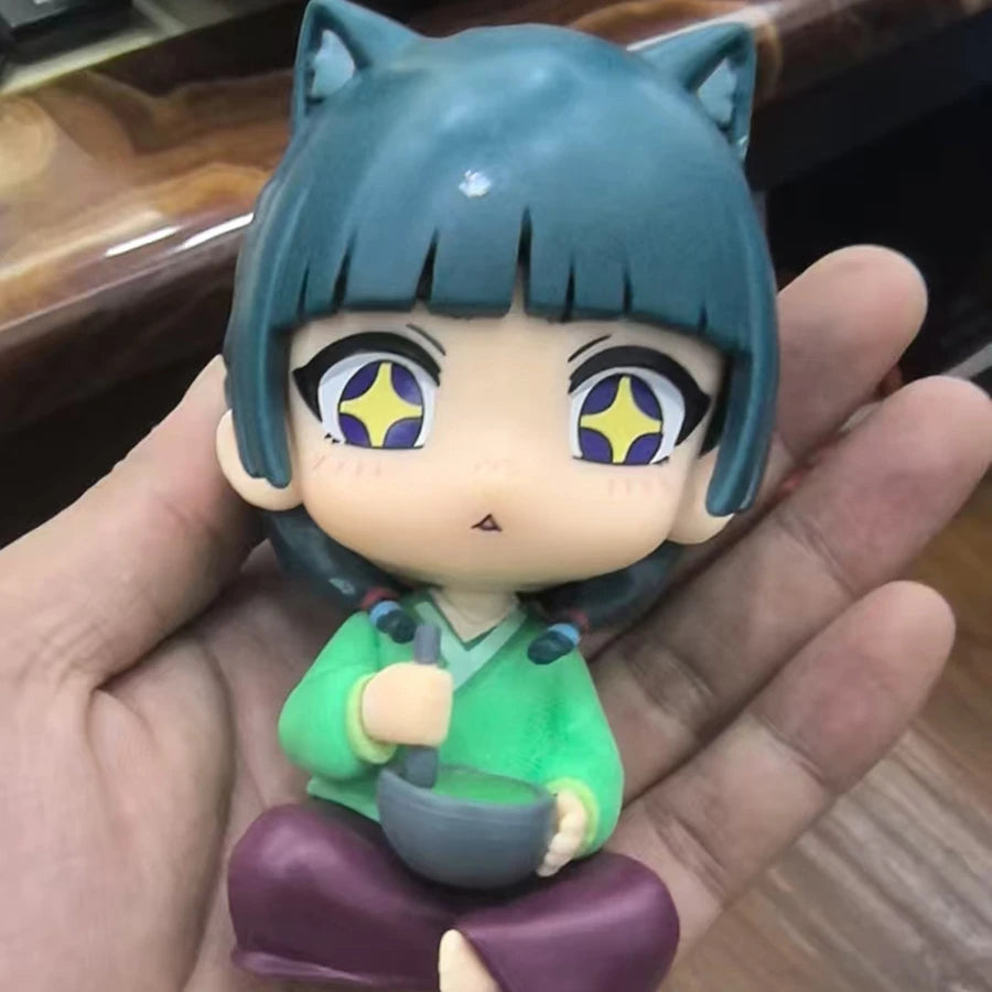 11cm Kusuriya no Hitorigoto Anime Figure Q Version Maomao Action Figure Kawaii Sitting Jinshi Figurine PVC Collection Model Toys