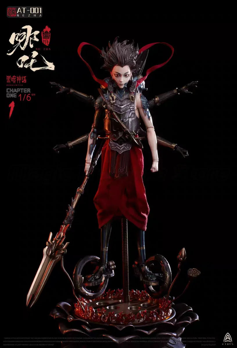 【MT】Original A-TOYS AT-0001 Dark Myth NE ZHA 1/6 Anime Figures