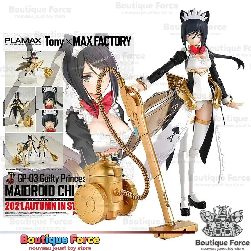 Plamax Guilty Princess GP-03 Chloe Mobile Suit Girl Action Figure Genuine Anime Movable Model Toy for Collectors and Kids