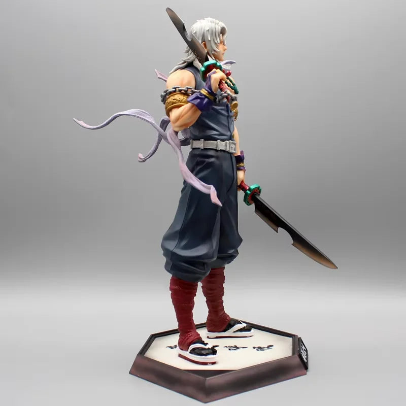 Dämon Slayer Anime Figur Uzui Tengen Gk Statue Figurine Pvc Modell Puppe Sammlung Desktop Ornament Spielzeug Kinder Geburtstag Geschenke
