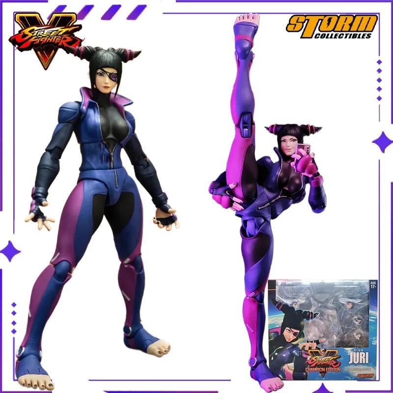 Brand New Stock Storm Toys Original 1/12 Street Fighter 5 Korean Spider Li Game Movable Doll Model Toy Boy's Gift Collection