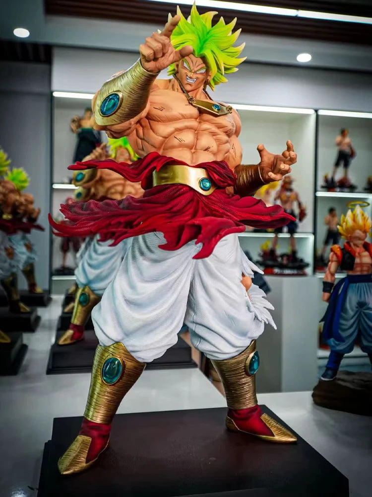 CK&Jt Statue Broli Anime Figure Dragon Ball Z Broly Super Saiyan PVC Action Figures 50cm/19.69inch Collection Mode Toys Gifts