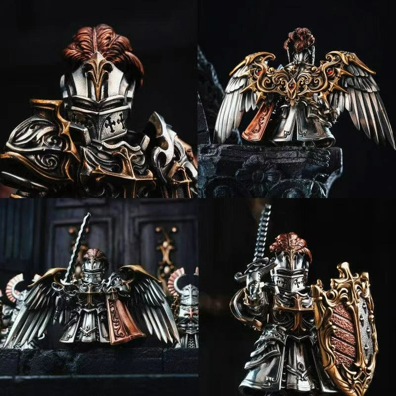 Paladin Magnetic Detachable Metal Figurine Desktop Decoration Copper Pendant Handle Figurine small gifts and souvenirs